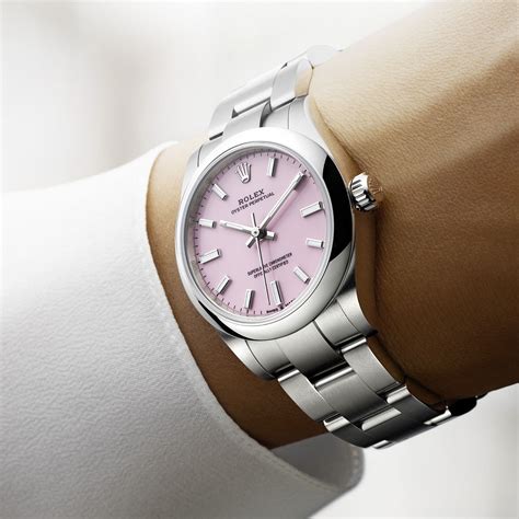 ladies stell rolex oyster salmon roman|Rolex Oyster Perpetual 31 .